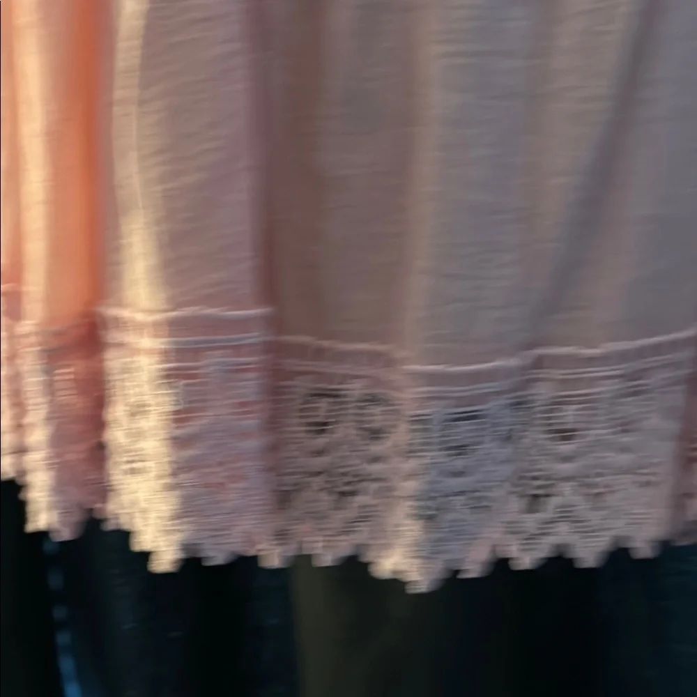 Pink Flutter Sleeve Ruffled Blouse - Picture 4 of 7